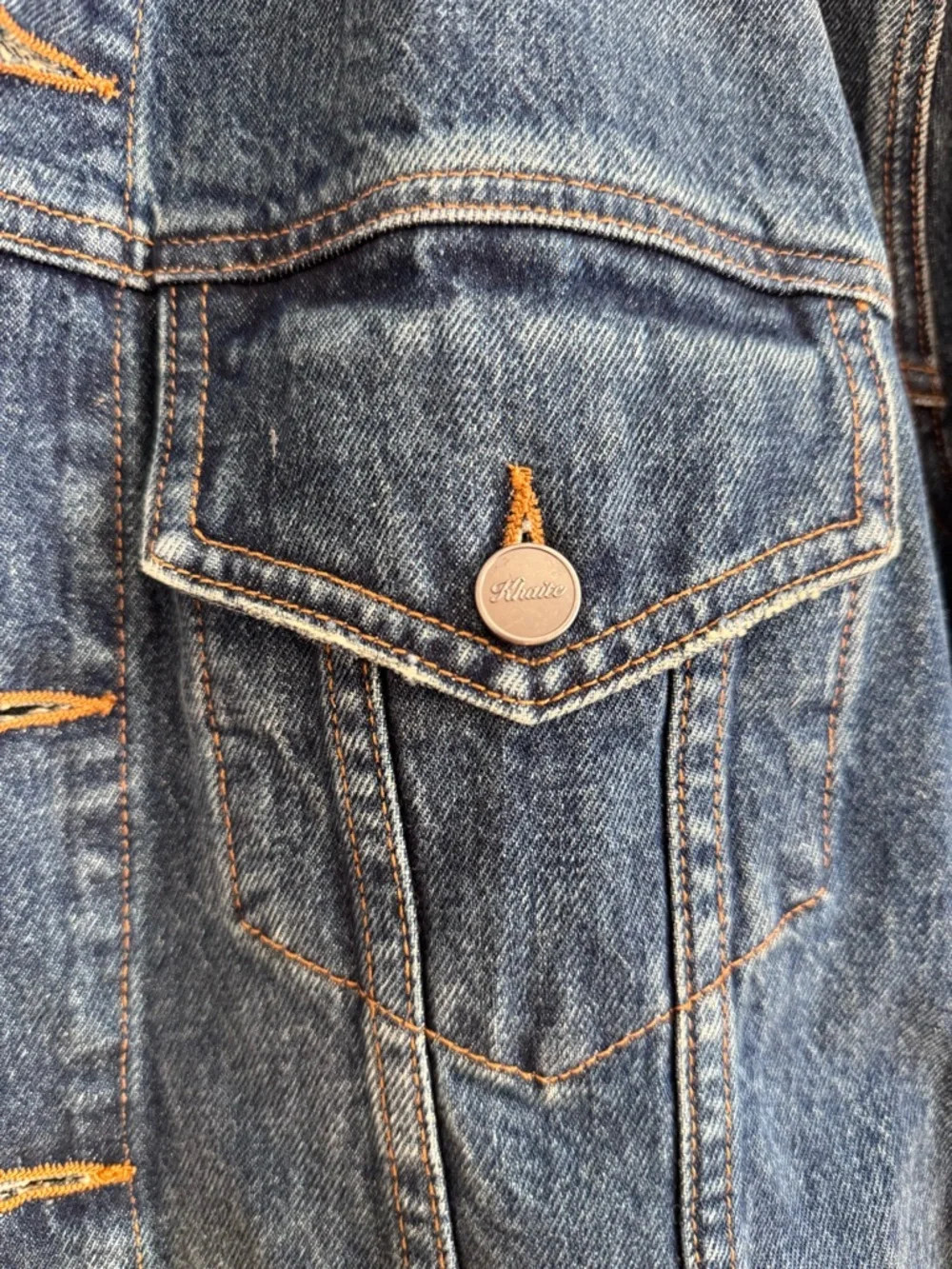 KHAITE Jean Jacket Oversized blue denim, size Medium - Picture 5 of 9